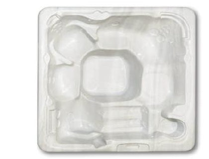 BC07 Silver White Marble molded acrylic spa reference